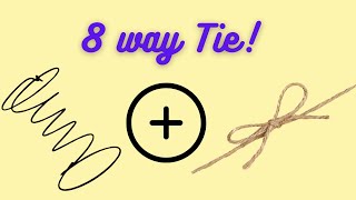 How to Eight Way Tie in Upholstery [upl. by Antin]