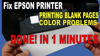 Fix Epson EcoTank Printer Color Problem with POWER CLEANING on Epson ET2750 ET2720 L5290 Etc [upl. by Primo441]