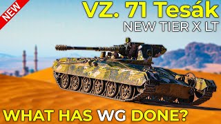 New VZ 71 Tesák  Tier 10 Autocannon Light Tank  World of Tanks Update 126 Patch [upl. by Lemor]