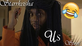 Starrkeisha quotUSquot Spoof 😂✂️ [upl. by Kenneth]