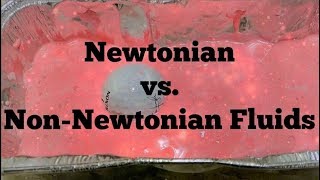 Newtonian vs NonNewtonian Fluids [upl. by Naut501]