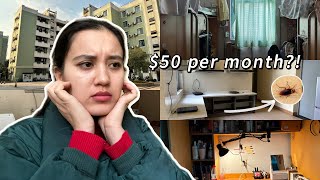 A SUPER AFFORDABLE DORMITORY IN CHINA SICHUAN UNIVERSITY DORM TOUR [upl. by Nirel416]