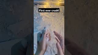 First on the chalking blockMagKing magking chalkasmr chalkcrumble asmr chalkcrushing [upl. by Nohtan466]