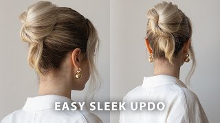 60 Second Sleek Updo Tutorial ❤️ [upl. by Anne]