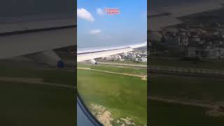 lucknow airport landing 🛬 lucknowcity travel youtubeshorts n the tune is just❤️‎TamannaSU [upl. by Oguh398]