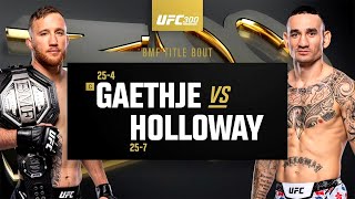 UFC 300 Justin Gaethje vs Max Holloway Highlights [upl. by Ellennahs]