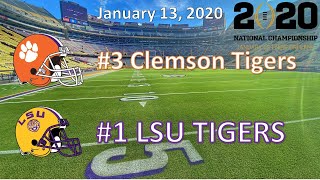 11320  CFP National Championship  3 Clemson vs 1 LSU [upl. by Marji]