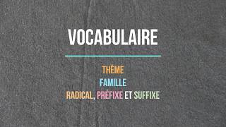 vocabulaire [upl. by Petey309]