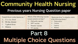 Previous Nursing Question Paper for 2021 Staff Nurse exam Part 8 [upl. by Elokcin325]