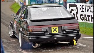 Toyota Corolla AE86 Levin  217Hp820Kg Hachiroku  Retro Rides Gathering 2017 [upl. by Htebesile388]