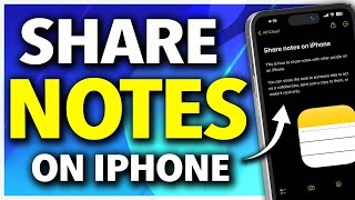 How To Share Notes On iPhone [upl. by Tanhya]