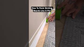 How To Paint Skirting  Base boards Like A Pro asmr painting shorts [upl. by Zeiger]