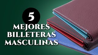 5 mejores billeteras para caballeros de cuero de calidad y de distintos tipos [upl. by Sheela268]