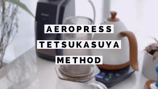 Aeropress Tetsu kasuya method  brewista artisan kettle  Baratza Encore [upl. by Rudelson344]