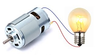 How to make a simple electric generator using DC 775 Motor [upl. by Bj]