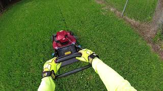 MOWING Green Beautiful Grass POV gopro [upl. by Sig]