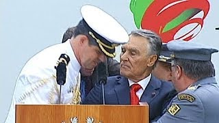 Portuguese president collapses during speech to military [upl. by Hoenack]