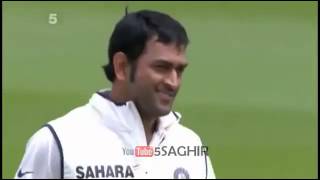 Indian wicket keeper MS Dhoni gets Kevin Pietersen Wicket India VS England Test Series 2011 [upl. by Atirres]