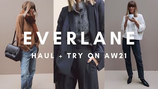 EVERLANE TRY ON HAUL  AUTUMN WINTER 2021 [upl. by Ayouqes]