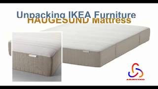 Easy and Quick Unpacking of IKEA HAUGESUND Mattress [upl. by Puglia]