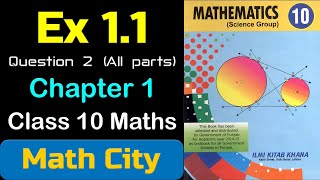 Exercise 11 class 10 maths question 2  math city [upl. by Adara]