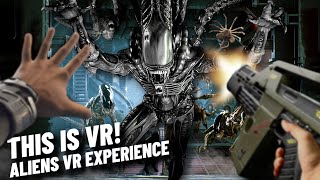 This ALIENS VR Game is SO INTENSE  Fireteam Elite VR Mod UEVR [upl. by Ahsuas806]