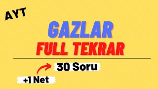 GAZLAR  Gazlar Full Tekrar 30 Soru Çözümü  AYT  11SINIF KİMYA [upl. by Elleynod]