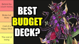 YuGiOh Best Budget Deck Tier List [upl. by Anadal18]