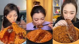 2x Spicy Noodles Eating with Fish quot Real Mukbang Eating Chinese Food  Asmr Mukbangs [upl. by Hamid]