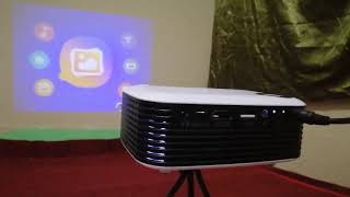 UNBOXING AND REVIEW MINI PROJECTOR A2000 DARI SHOPEE  MY MINI THEATRE😊 [upl. by Giorgia]