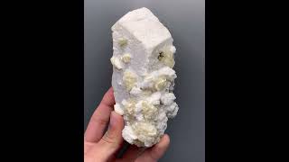 Microlite Crystals on Microcline with Muscovite from Pakistan microlite feldspar minerals [upl. by Darcey]