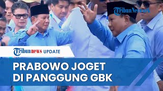 Diiringi Musik Oke Gas Prabowo Subianto Joget Gemoy di Atas Panggung Kampanye Akbar di GBK [upl. by Verneuil655]