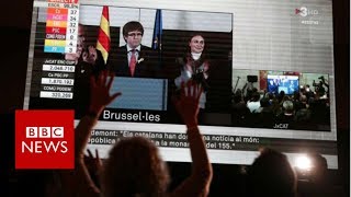 Ousted Catalan president Carles Puigdemont speaks in Brussels [upl. by Rabush820]