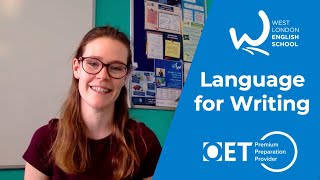 Language for OET Writing SubTest  with Beth at West London English School and OET All Stars [upl. by Lerret]