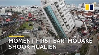 Taiwan earthquake 2018 panic and fear as first deadly quake hit Hualien [upl. by Joanie190]