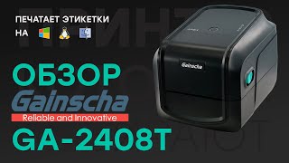 ВСЕ НЕОБХОДИМЫЕ РАЗЪЕМЫ В ОДНОМ ПРИНТЕРЕ Обзор термотрансферного принтера Gainscha Apex GA2408T [upl. by Rodmur514]