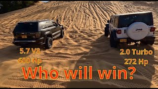 Jeep Grand Cherokee 57 Supercharged Vs Jeep Wrangler 20 Turbo DUNE WARS and Much MORE💥💥🔥🔥 [upl. by Ahsenat698]