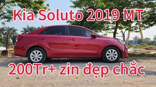 Kia Soluto 2019 MT đẹp zin chắc chắn 200Tr  liên hệ 0566418666 [upl. by Eldnar]