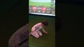 Mollys diary Practice golf at home with skytrak Launch Monitor [upl. by Shull]