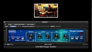 MXR FlangerDoubler PlugIn on Drums amp Guitar [upl. by Tj]