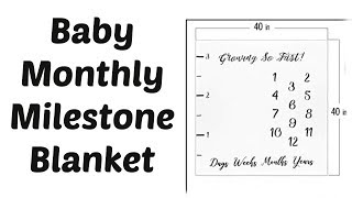 Milestone Baby Blanket  Unboxing amp Review [upl. by Nuy]