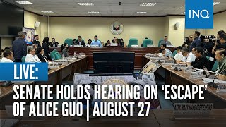 LIVE Senate holds hearing on Alice Guo  August 27 [upl. by Araic366]