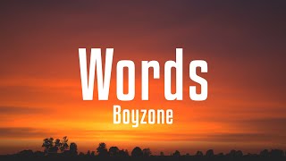 Boyzone  Words Lyrics [upl. by Ihskaneem604]