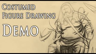 Costumed Figure Drawing Demo with EM Gist  Watts Weekly [upl. by Edith]