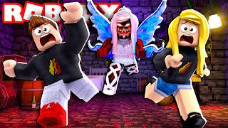 Can I Escape Evil Leah Ashe in Roblox with PrestonPlayz [upl. by Bergeman624]