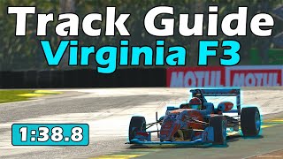 iRacing F3 Virginia Track Guide  1388  2023 Season 4 [upl. by Lauraine297]