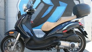 2009 Piaggo BV250 Tourer Freeway Legal Scooter Fun [upl. by Attekram861]