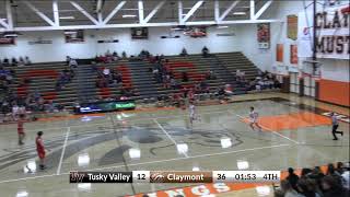 2023 Boys JV Basketball Claymont vs Tusky Valley [upl. by Lanahtan407]