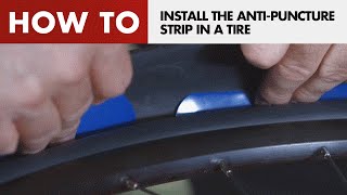 Zéfal  How to install the antipuncture strip Z LINER in a tire [upl. by Ojaras441]