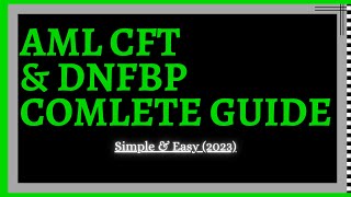 A StepByStep Guide AML CFT and DNFBP and their supervisory regime compliance [upl. by Bride268]